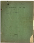 Moe Howard's 31pp. Script Dated October 1938 for The 1939 Stooges Film ''We Want Our Mummy'' -- With Numerous Annotations in Moe's Hand Including Pencil Signatures -- Good to Very Good Condition